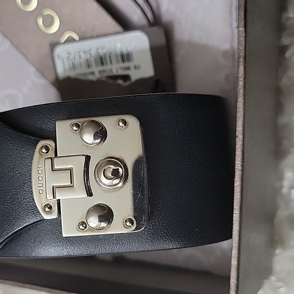 Gucci Bracelet, Italy Leather Hilary Lux  Black NWT UNIS3X - Picture 3 of 6